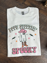 Load image into Gallery viewer, Boot Scootin’ Spooky TEE or CREWNECK
