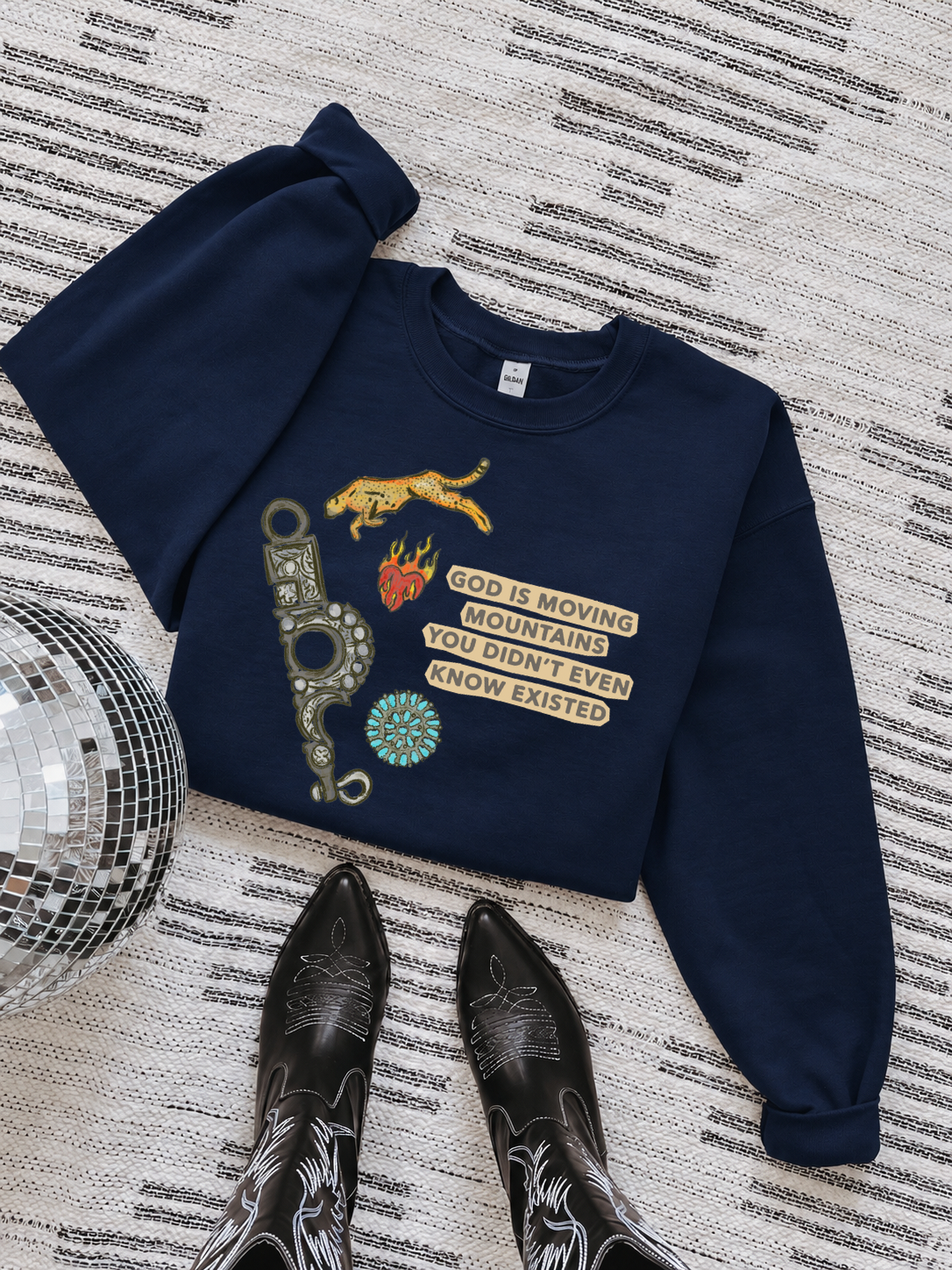 God Is Moving Mountains Crewneck