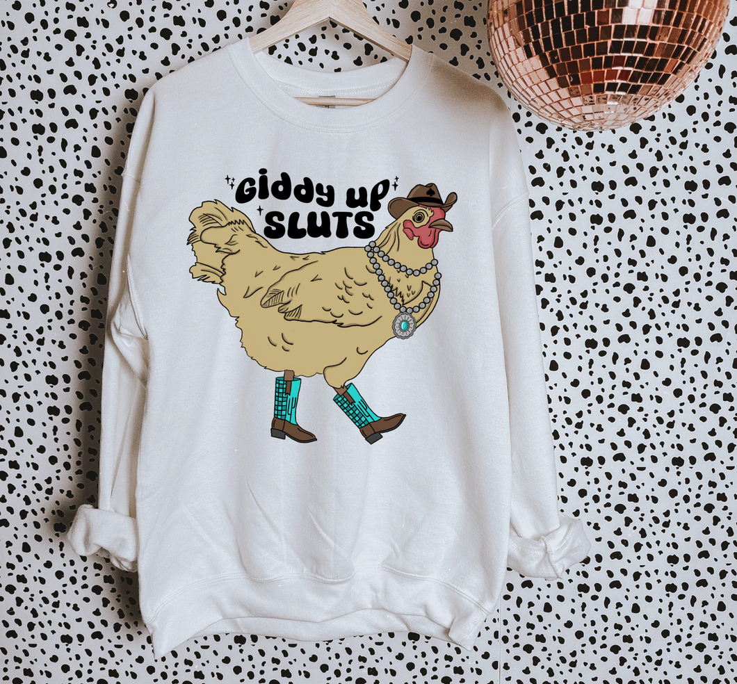 Giddy Up TEE or CREWNECK