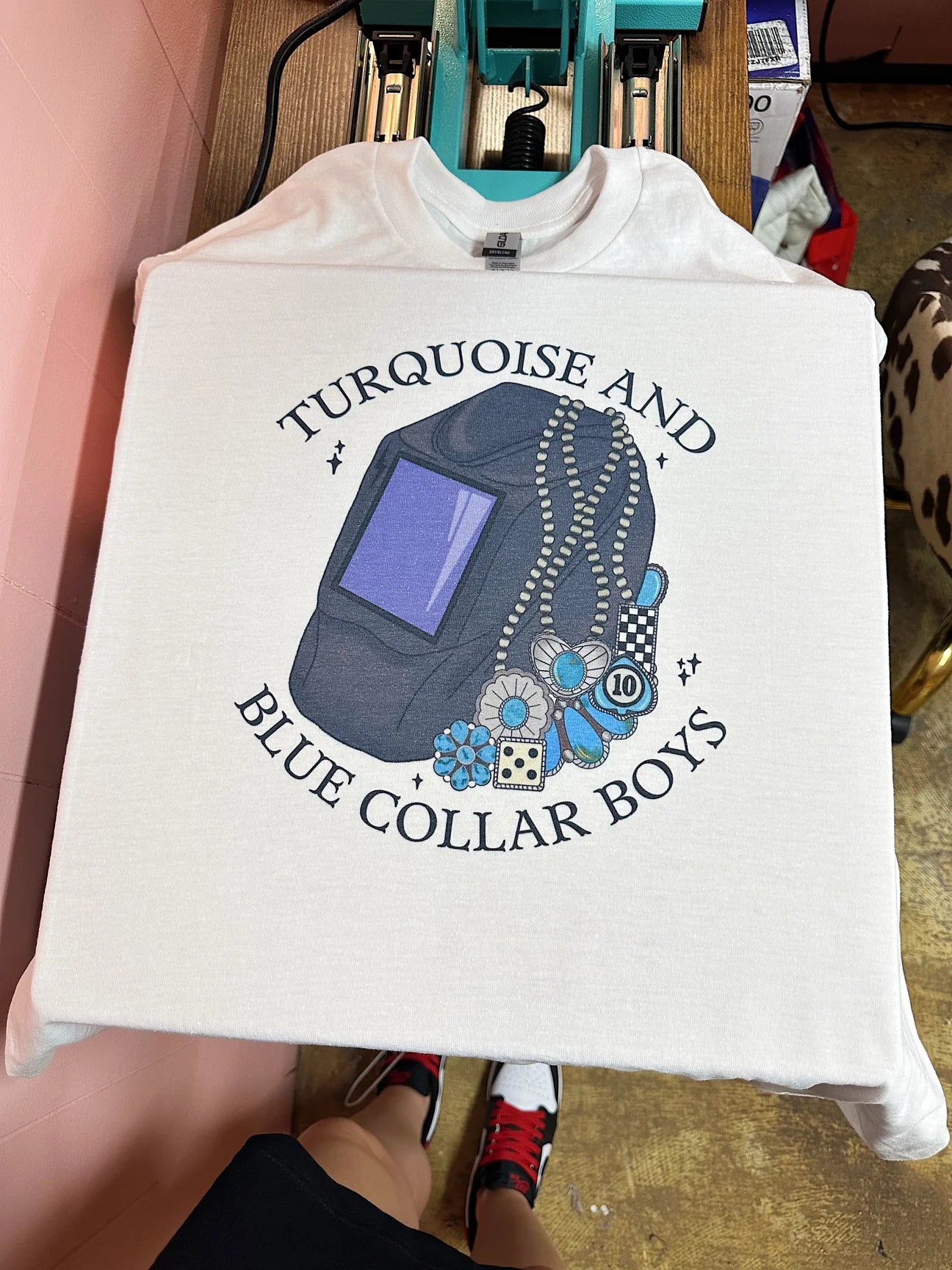 RTS Blue Collar Welder Tee Medium