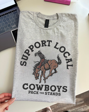 Load image into Gallery viewer, Support Local Cowboys TEE or CREW
