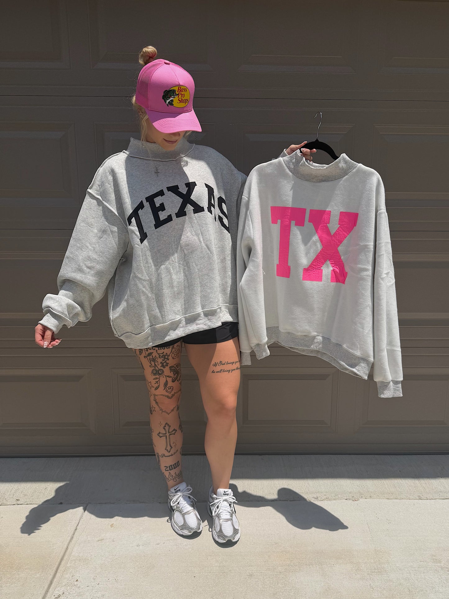 Texas Reversible Mock Neck Sweatshirt