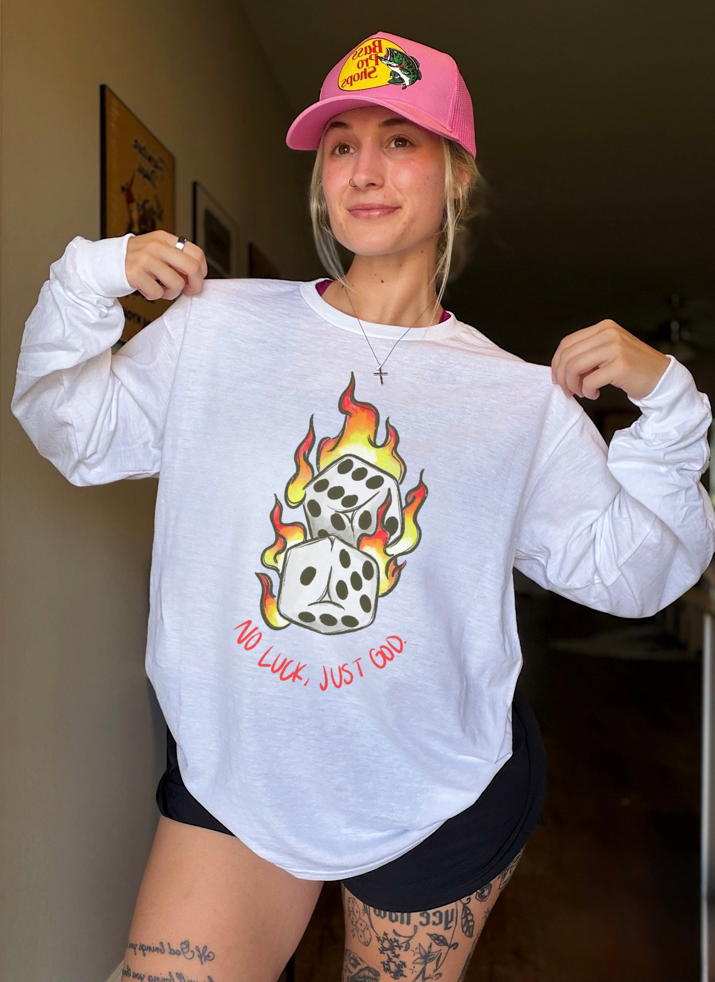 No Luck, Just God Long Sleeve Tee