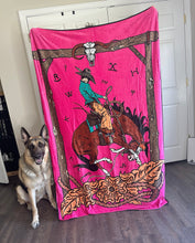 Load image into Gallery viewer, Pink Cowboy Blanket
