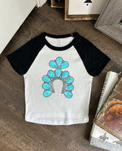 Load image into Gallery viewer, Turquoise Squash Baby Tee
