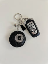 Load image into Gallery viewer, Rhinestone 8 Ball Keychain

