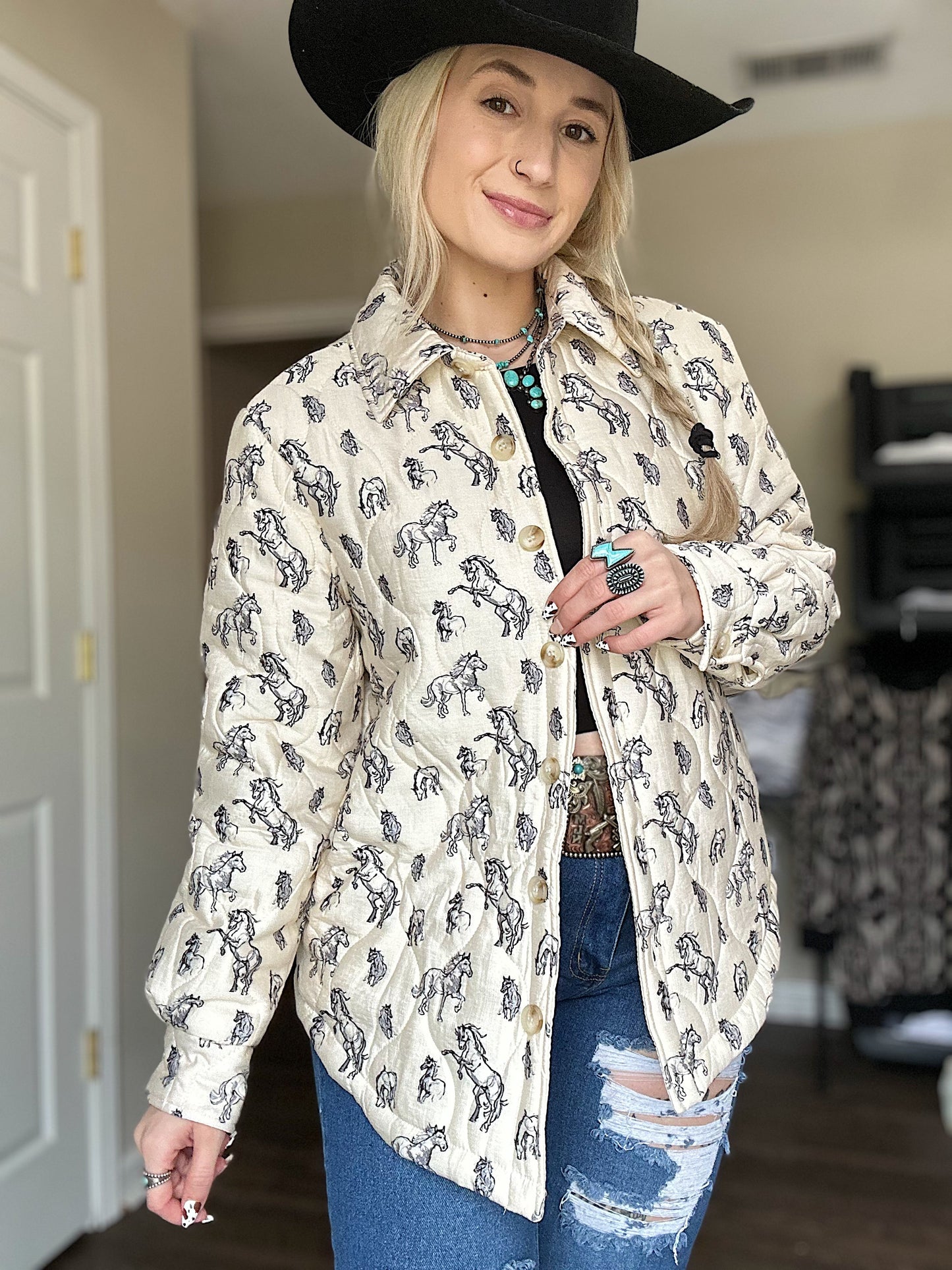 Quilted Pony Jacket