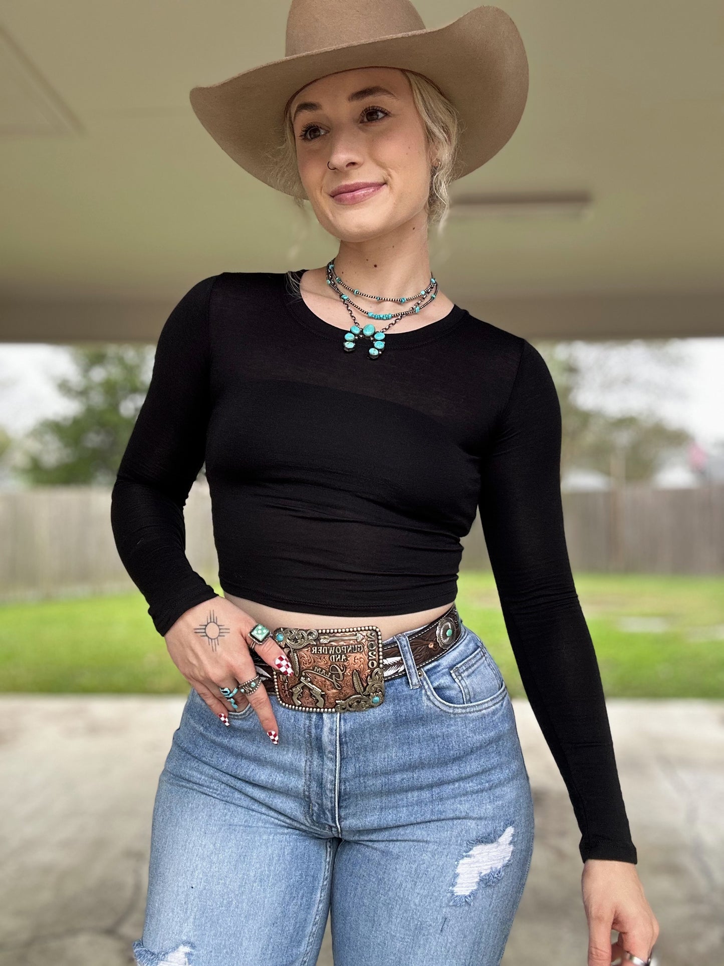 Black Basic Long Sleeve