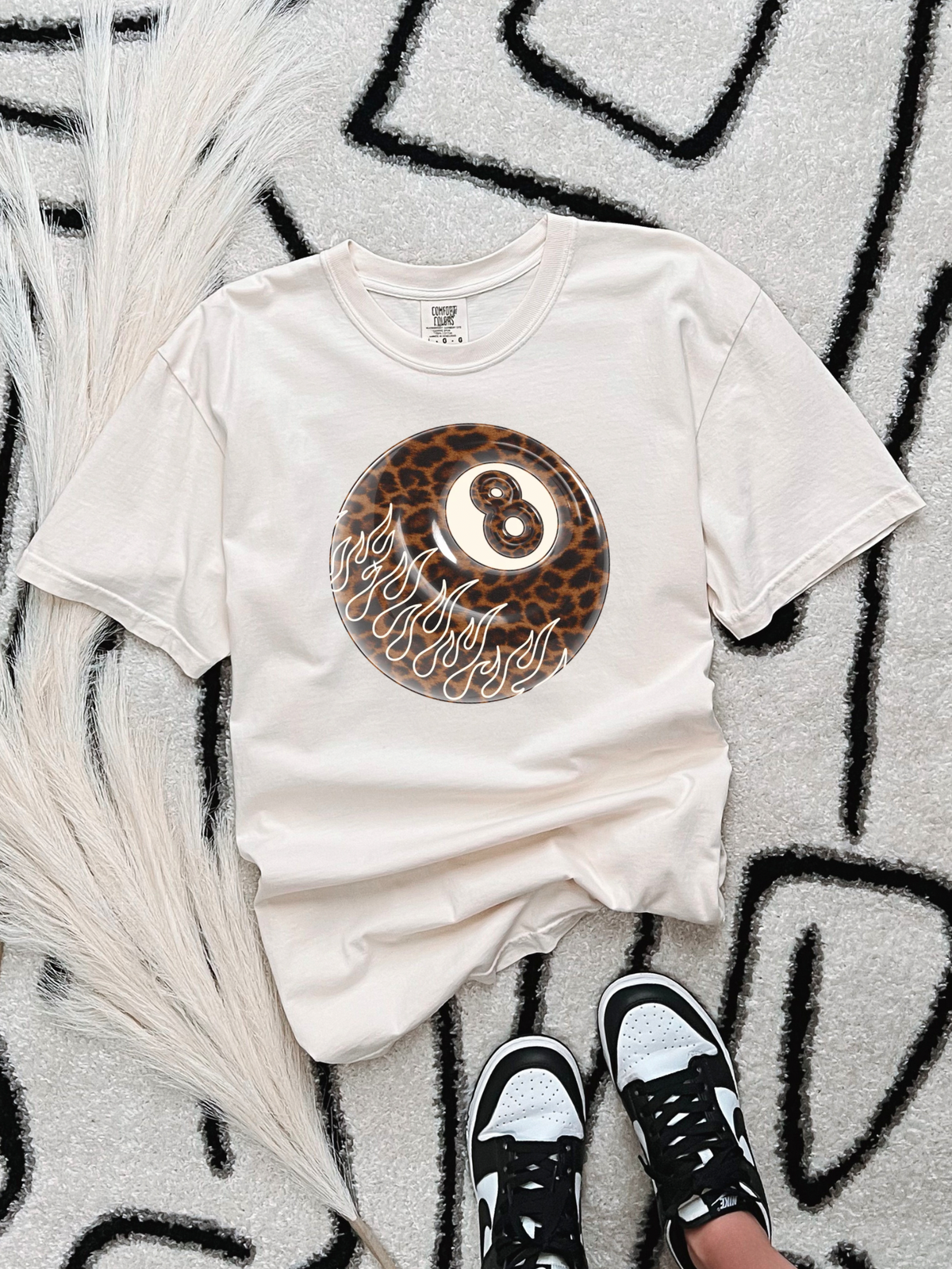 Leopard 8 Ball COMFORT COLORS TEE