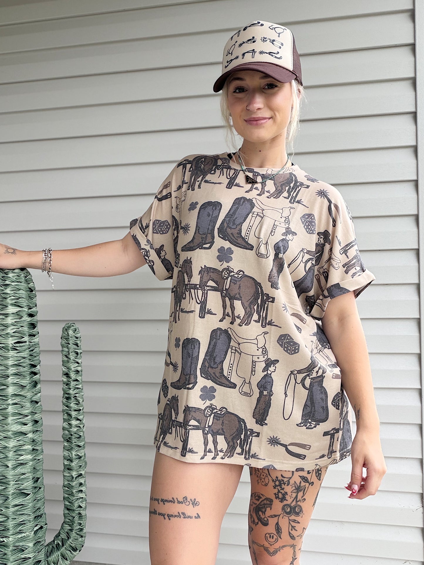 Cowboy Buds Oversized Tee