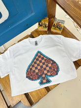 Load image into Gallery viewer, Checkered Spade TEE or CREWNECK
