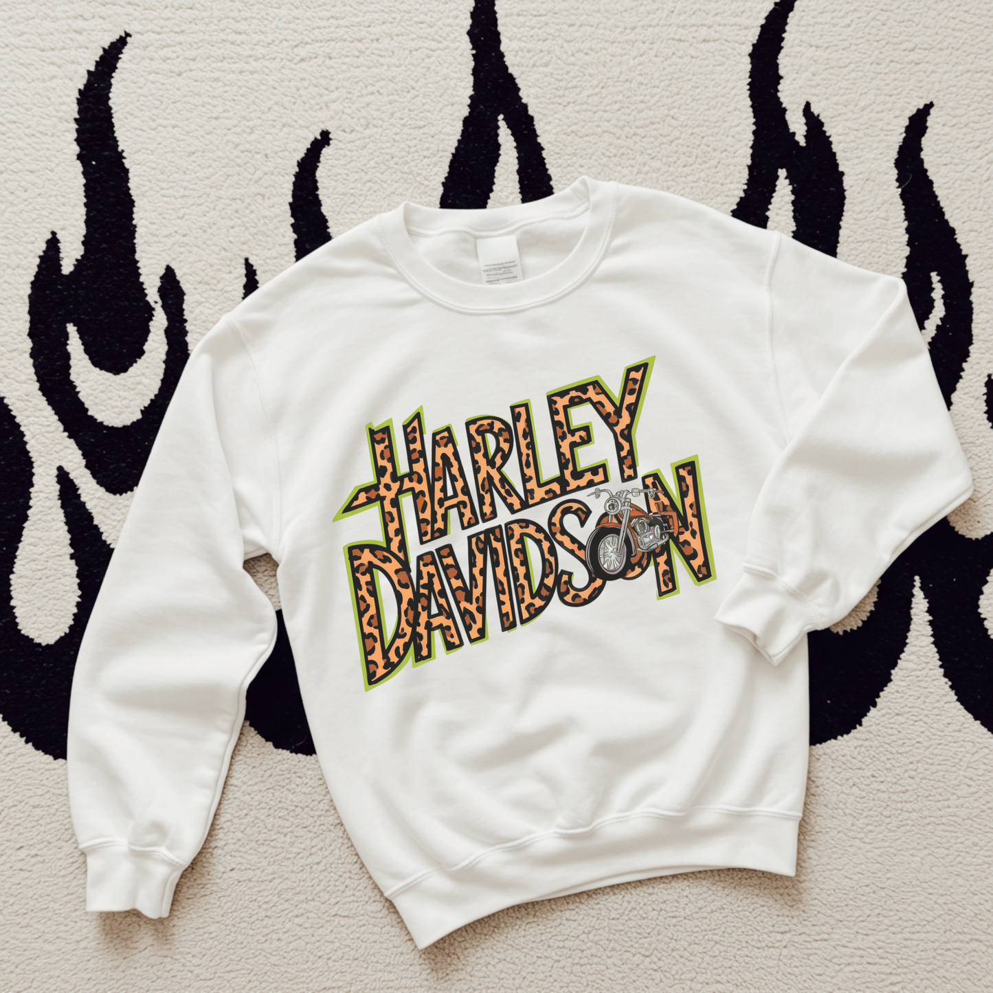 Leopard Harley TEE or CREWNECK