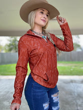 Load image into Gallery viewer, Boot Stitch Quarter Zip (Rust)
