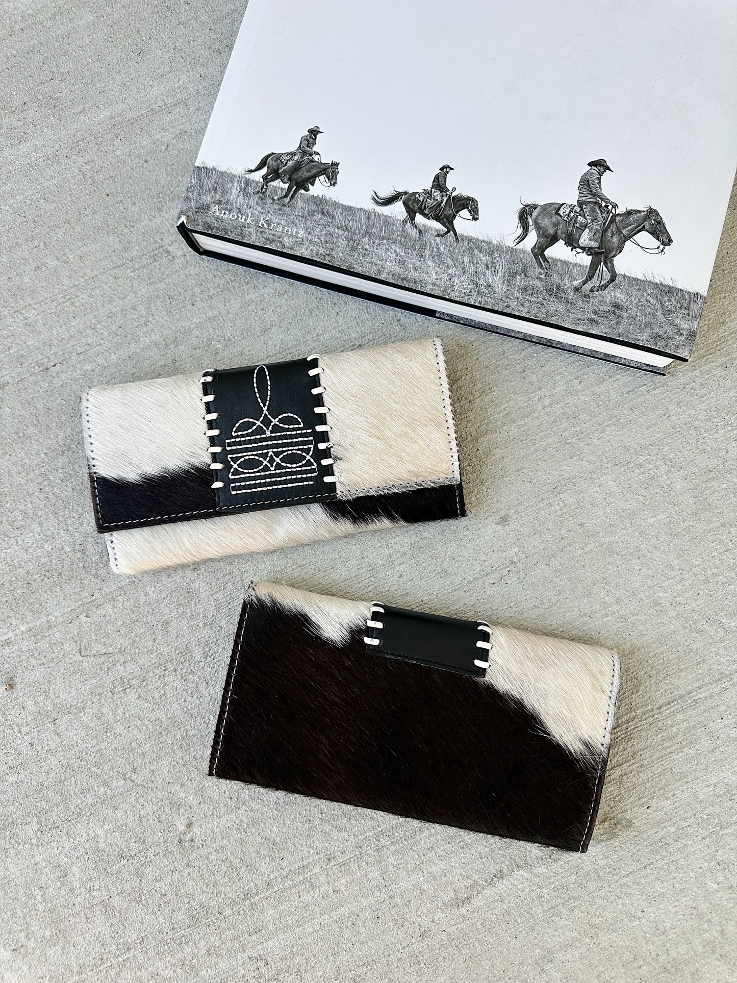 Cowhide & Boot Stitch Wallet