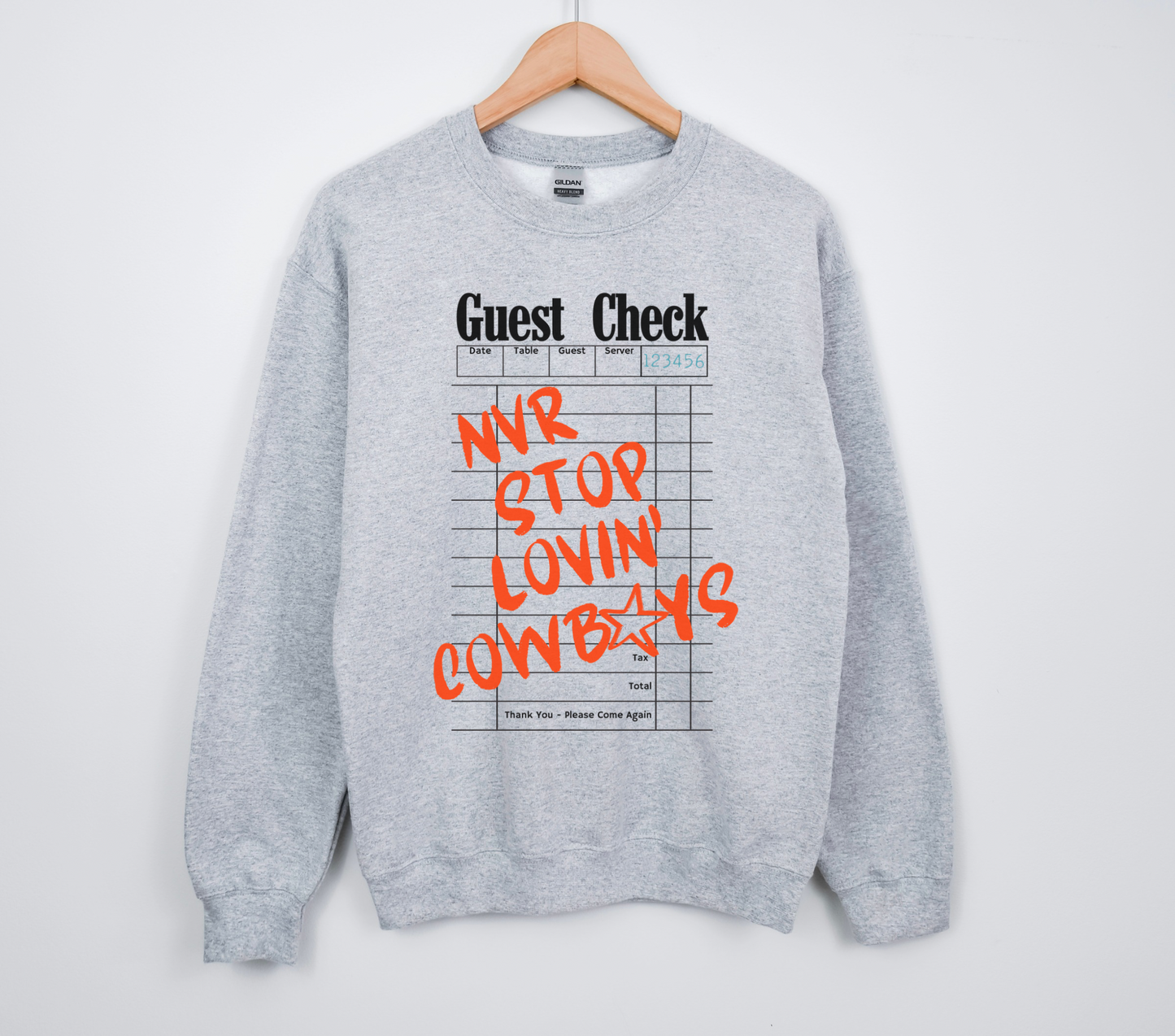 Nvr Stop Lovin’ Cowboys TEE or CREWNECK