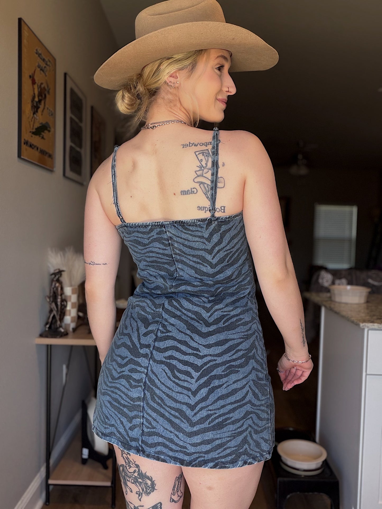 Zebra Mini Dress