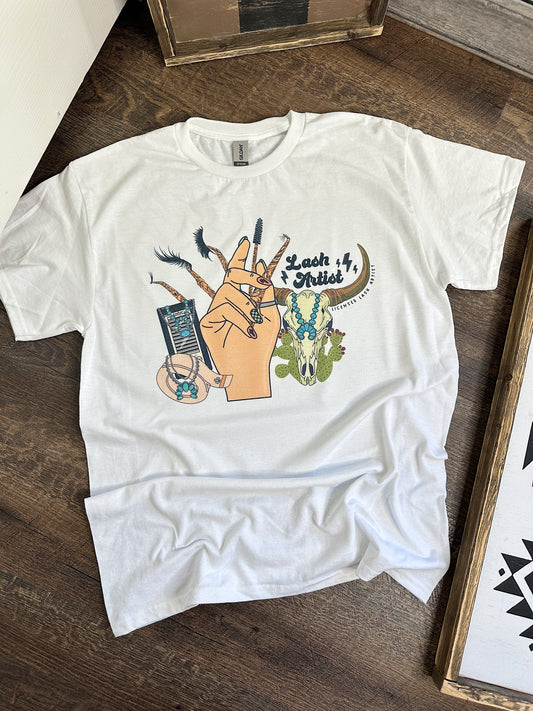 Western Lash Artist TEE, CREWNECK or QUARTER ZIP