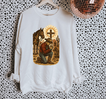 Load image into Gallery viewer, Praying Cowboy TEE or CREWNECK
