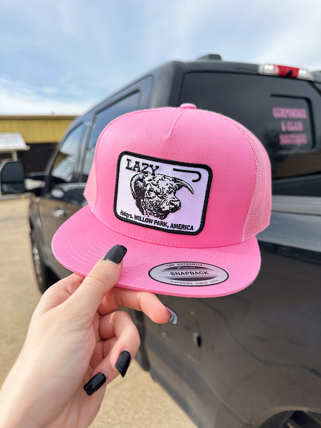 Pink Lazy J Hat