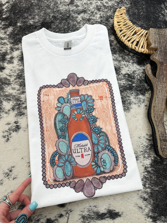 Ultra & Turquoise TEE or CREWNECK