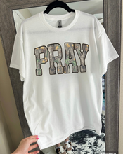 Load image into Gallery viewer, Camo Pray Tee or Crewneck

