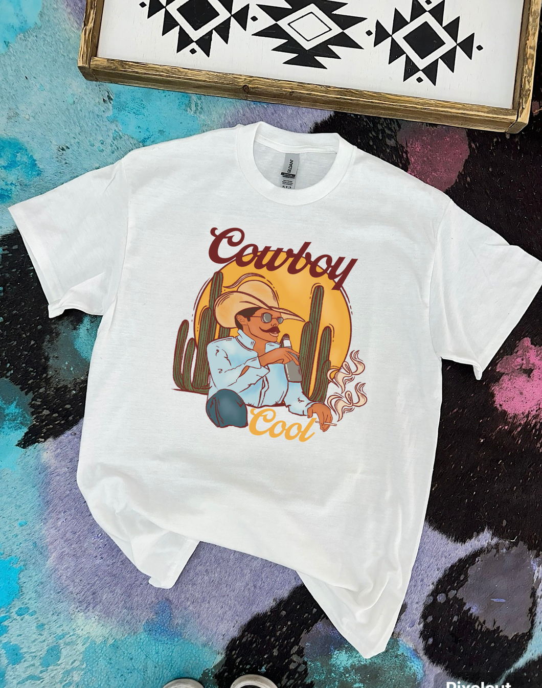 Smokin’ Cowboy TEE OR CREWNECK