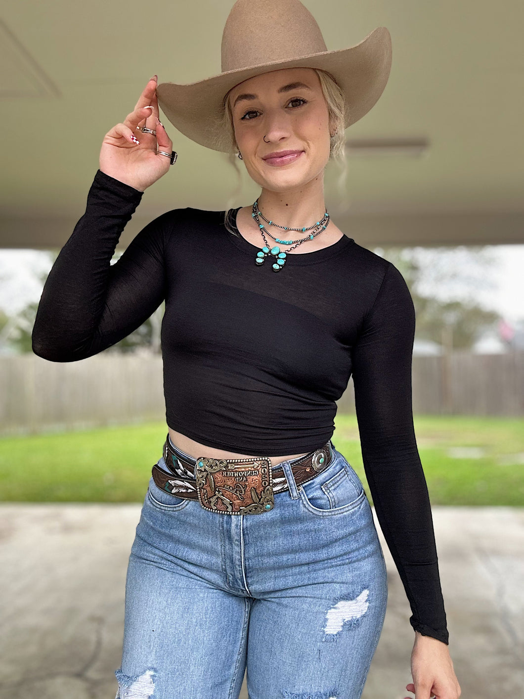 Black Basic Long Sleeve