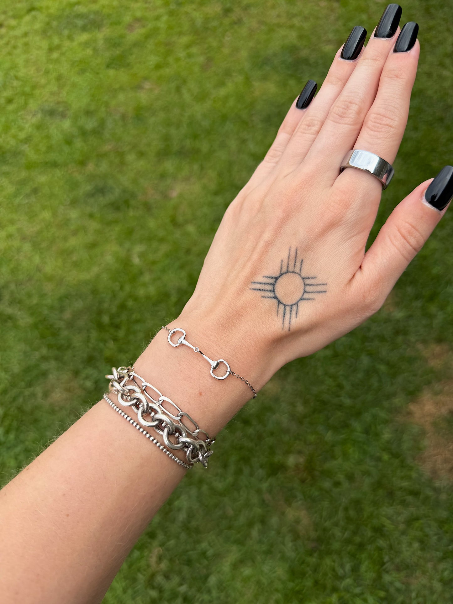 Snaffle Bit Bracelet (Sterling Silver)