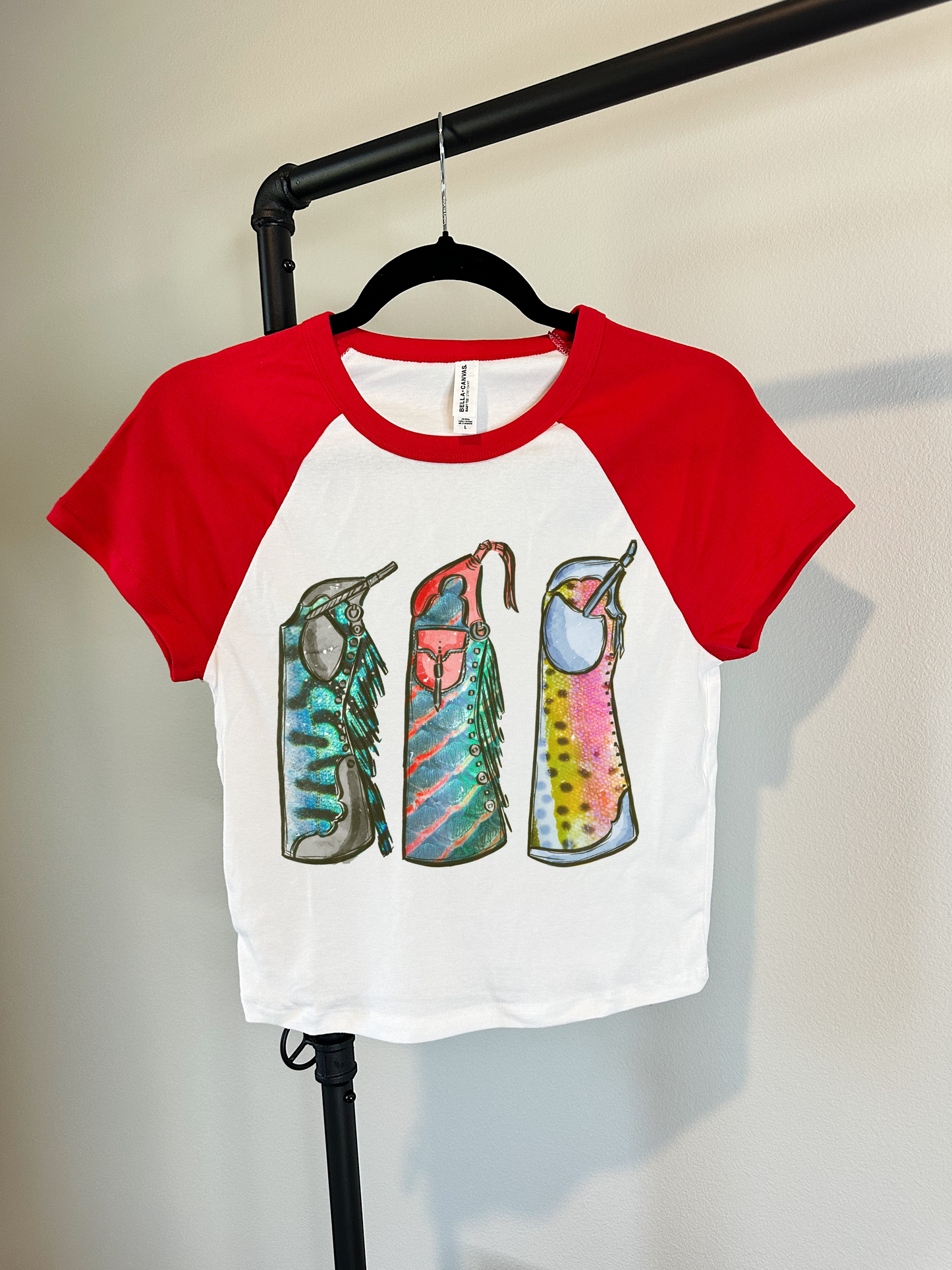 Fishie Print Chaps Baby Tee
