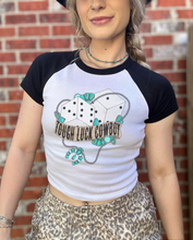 Load image into Gallery viewer, Tough Luck Cowboy Baby Tee

