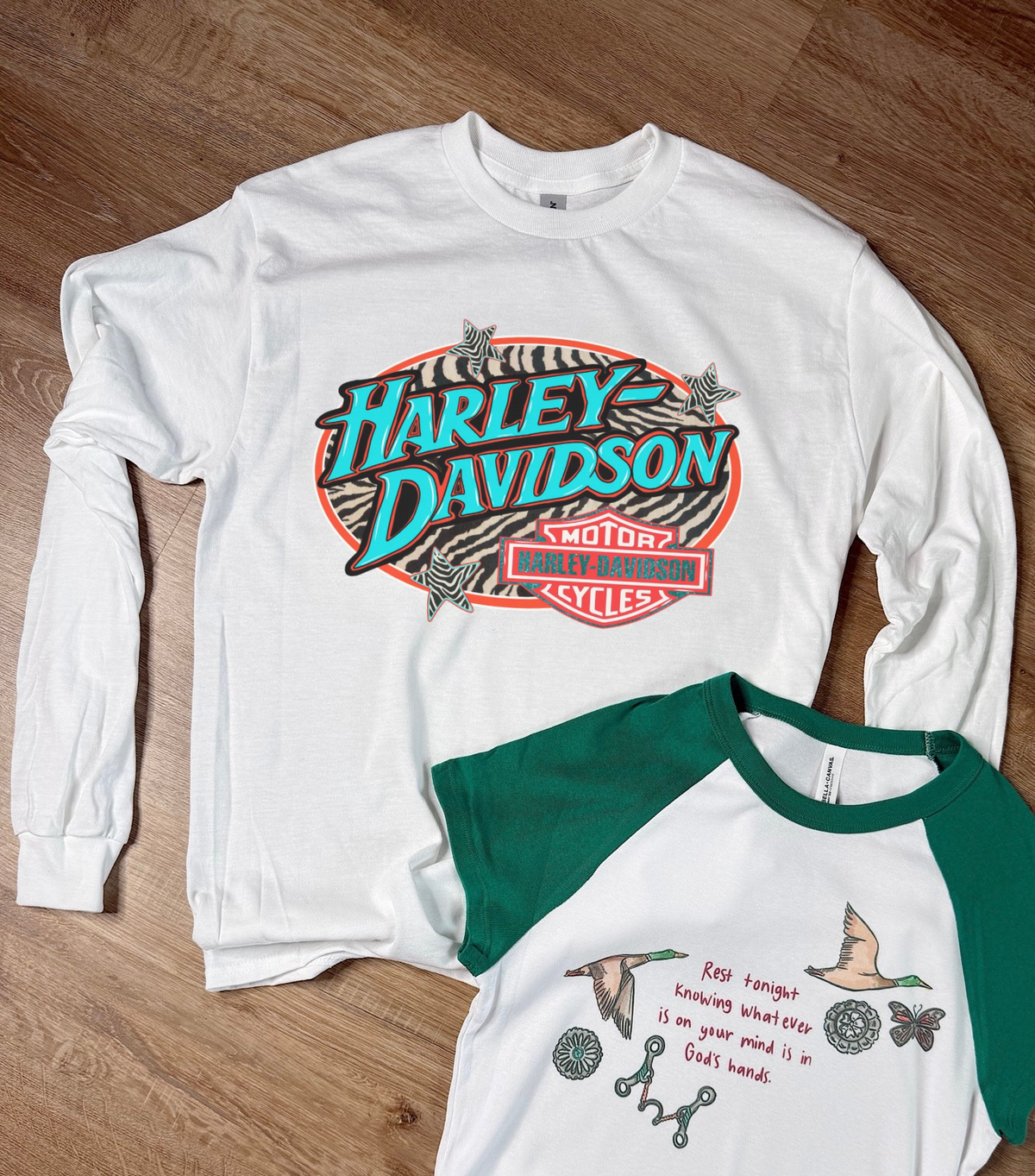 Zebra Harley Long Sleeve Tee