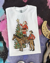 Load image into Gallery viewer, Vintage Christmas Cowboy Tee or Crewneck
