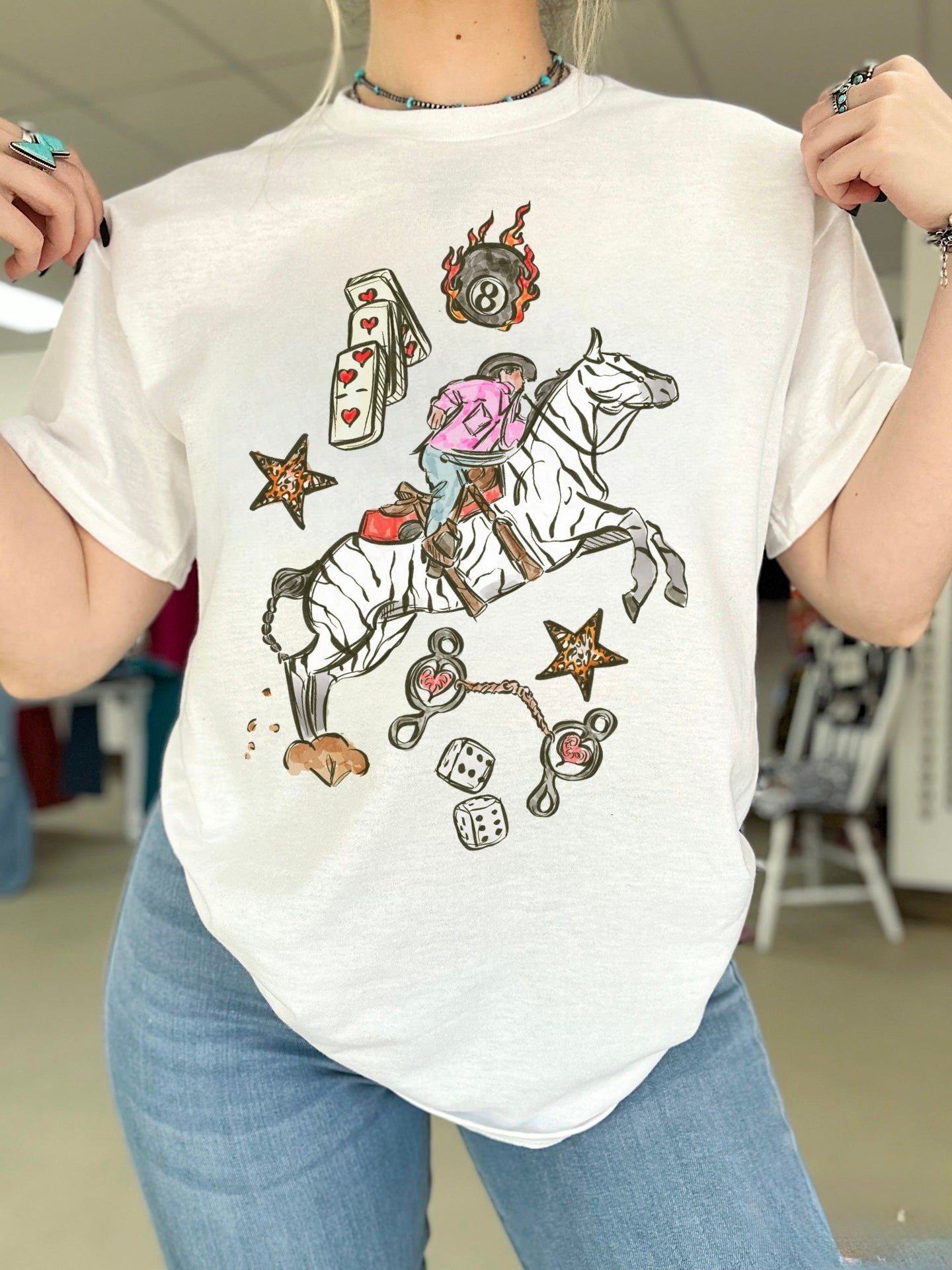 Wild Card Cowboy TEE or CREWNECK
