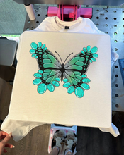 Load image into Gallery viewer, Western Butterfly TEE or CREWNECK
