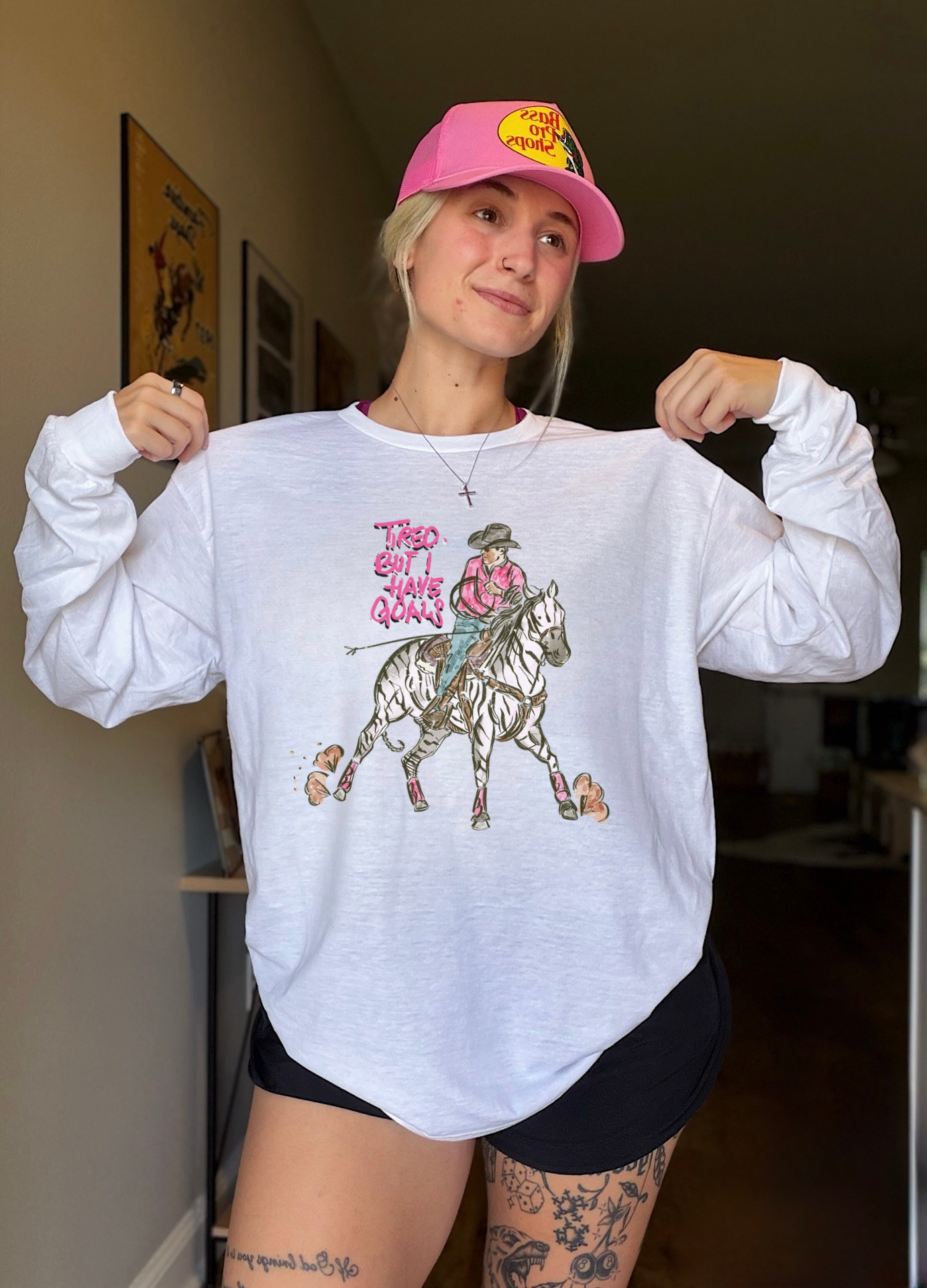 Tired But I Have Goals Long Sleeve Tee