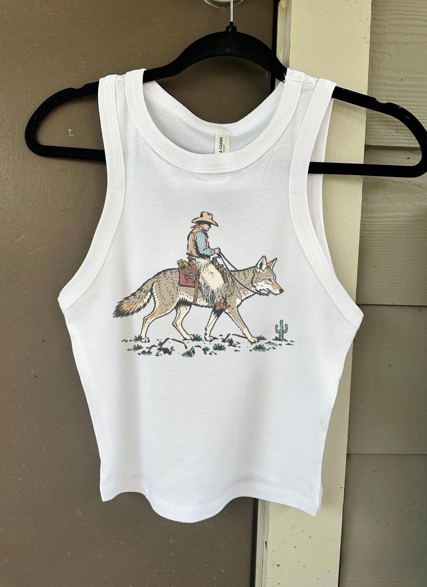 Coyote Cowboy Cropped Tank