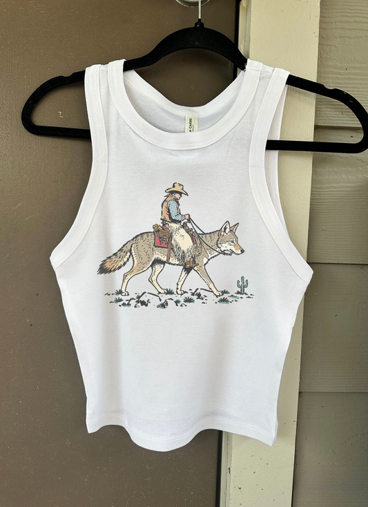 Coyote Cowboy Cropped Tank