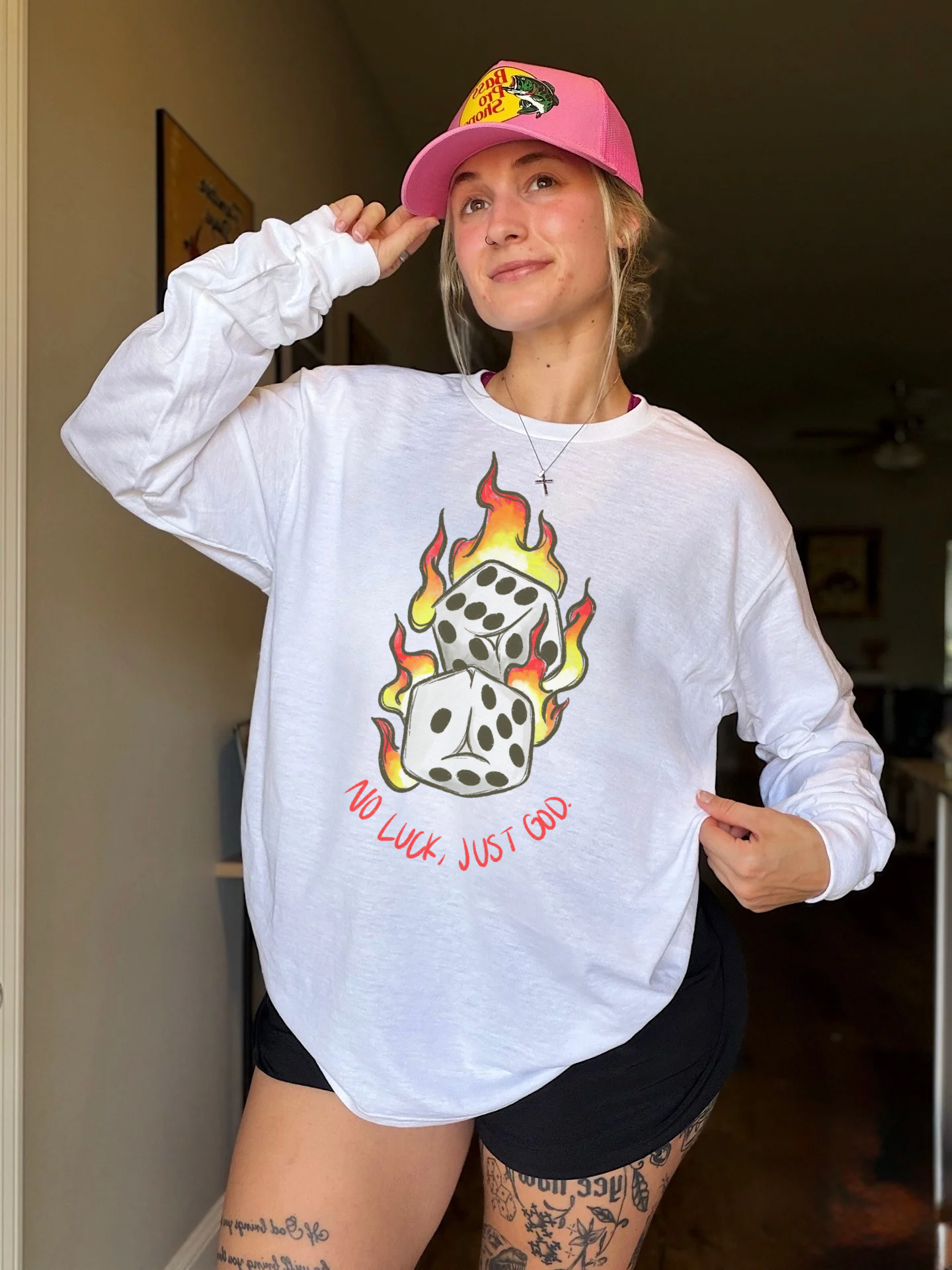 No Luck, Just God Long Sleeve Tee
