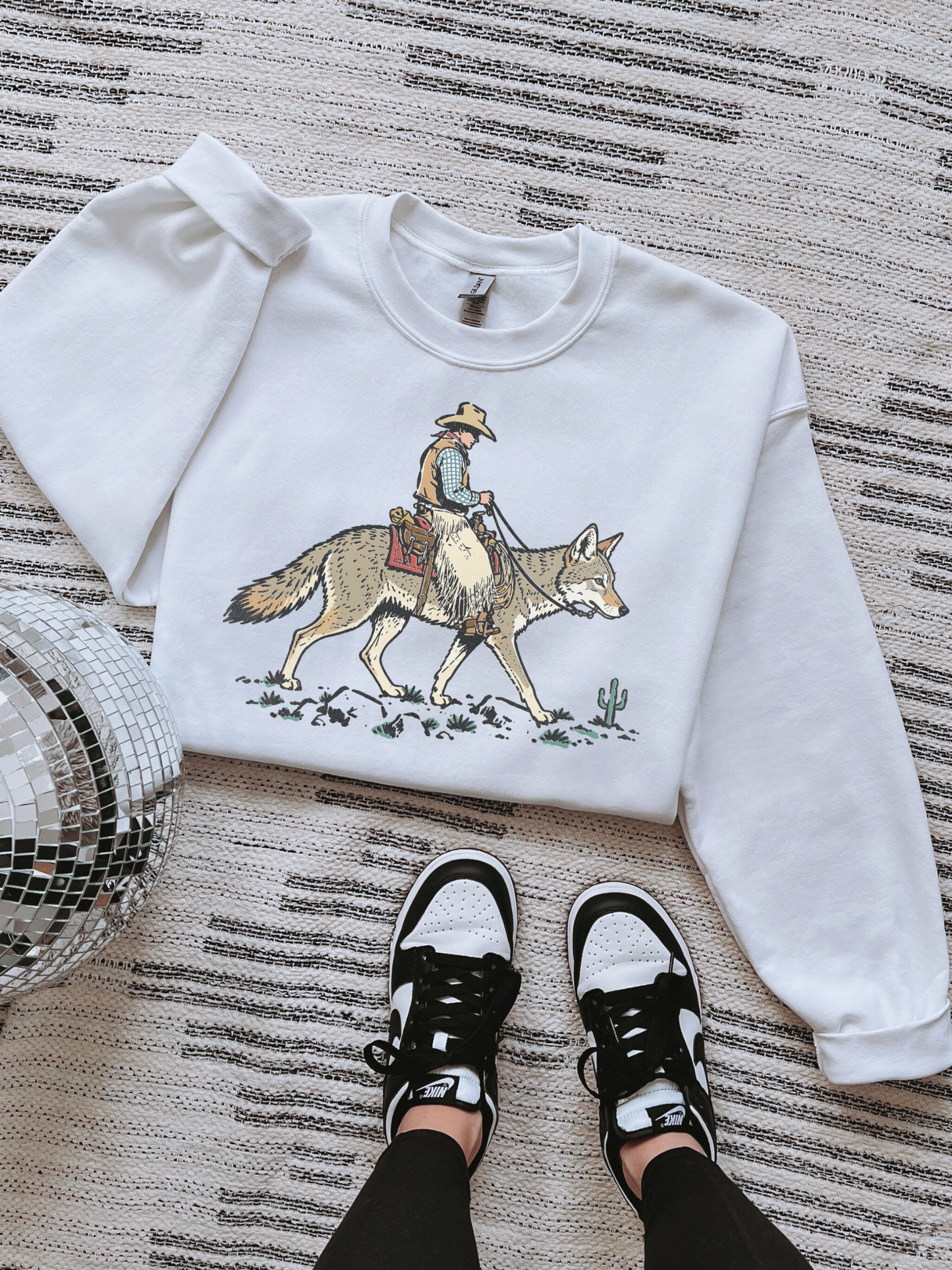 Coyote Cowboy TEE or CREWNECK