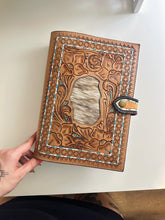 Load image into Gallery viewer, Tooled Leather Bible Cover (Style 10)

