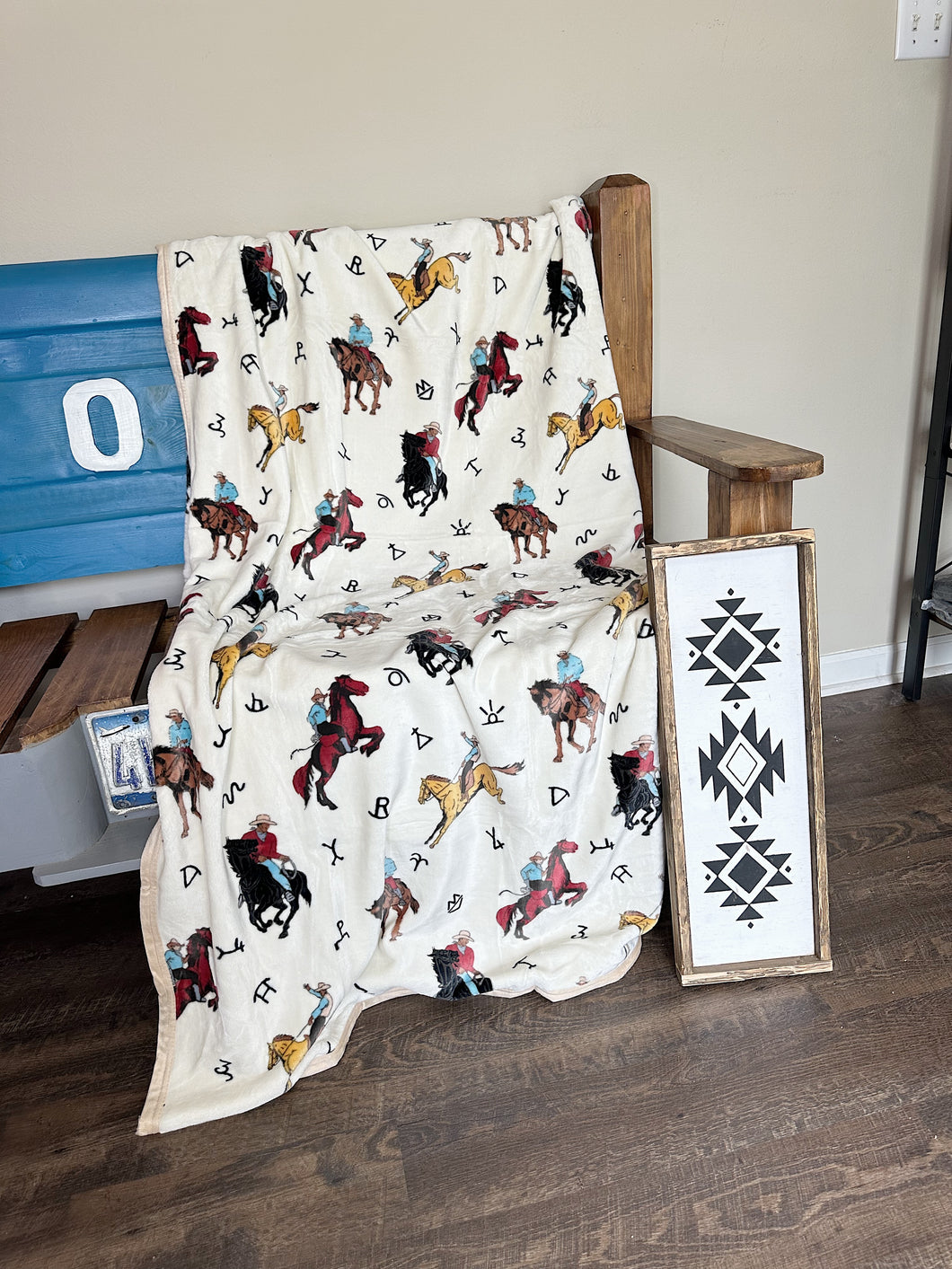 Cowboys & Cattle Brands Blanket (Heavy Queen)