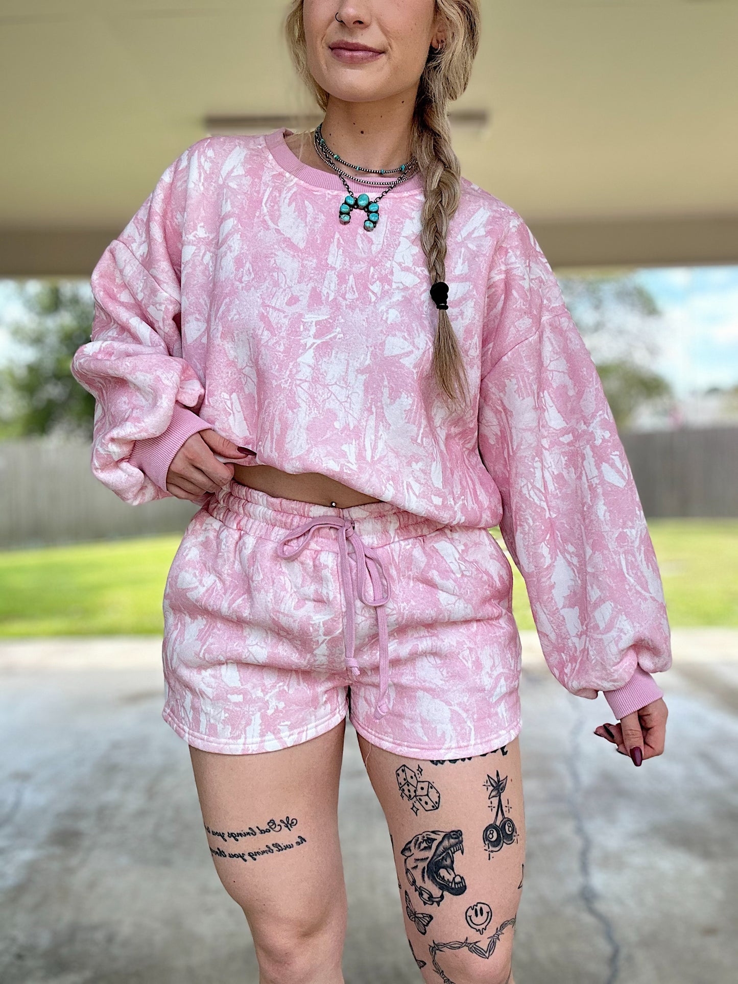 Pink Camo Matching Set