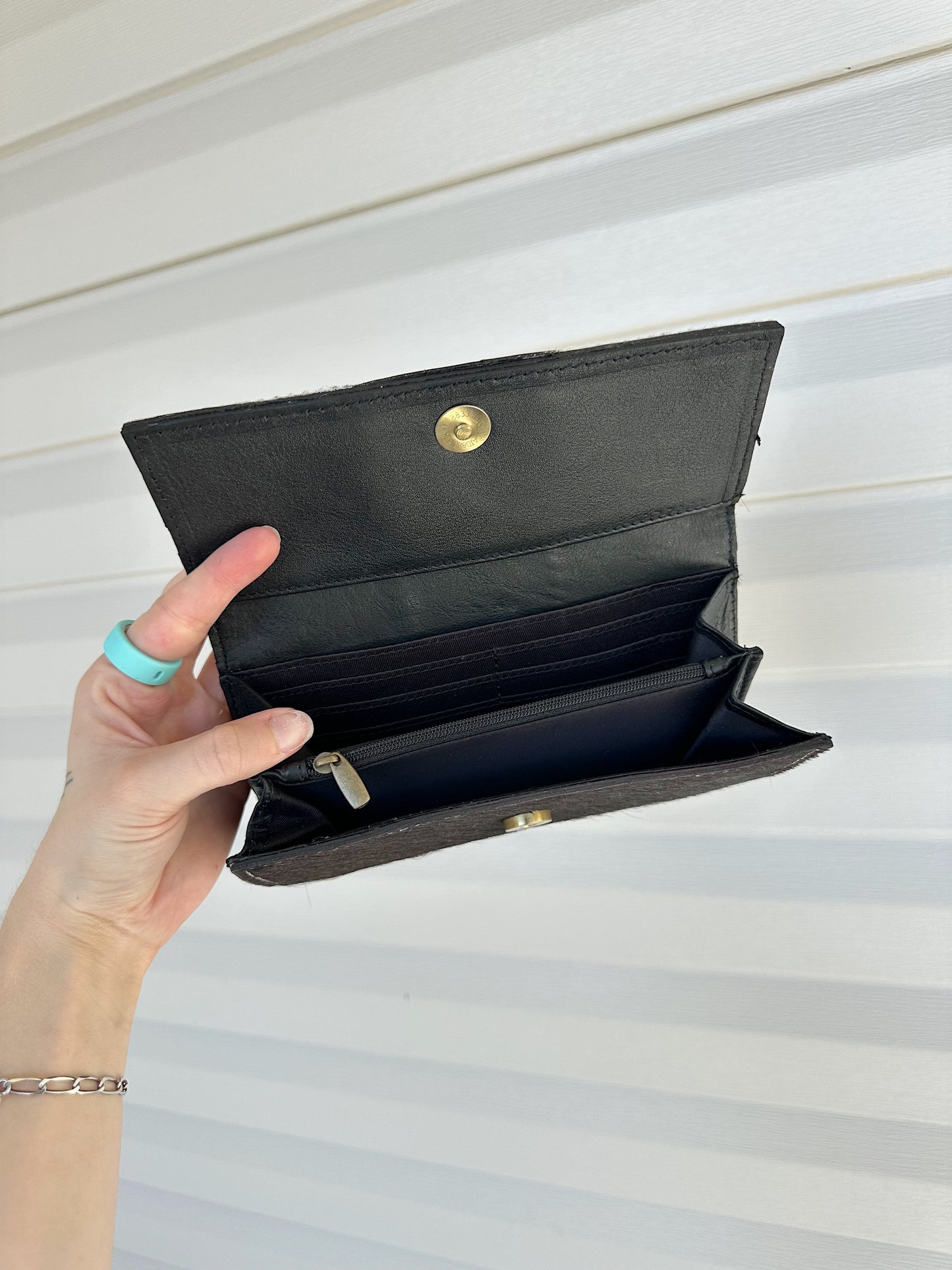 Cowhide & Boot Stitch Wallet