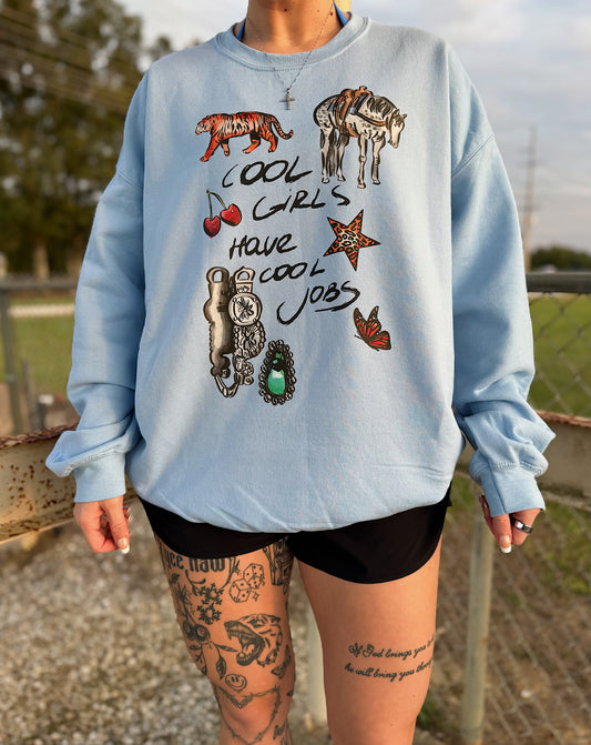 Cool Girls, Cool Jobs Crewneck