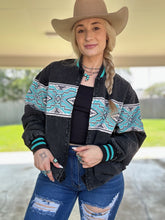 Load image into Gallery viewer, Retro Bomber (Turquoise)
