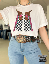 Load image into Gallery viewer, Checkered Chaps TEE or CREWNECK
