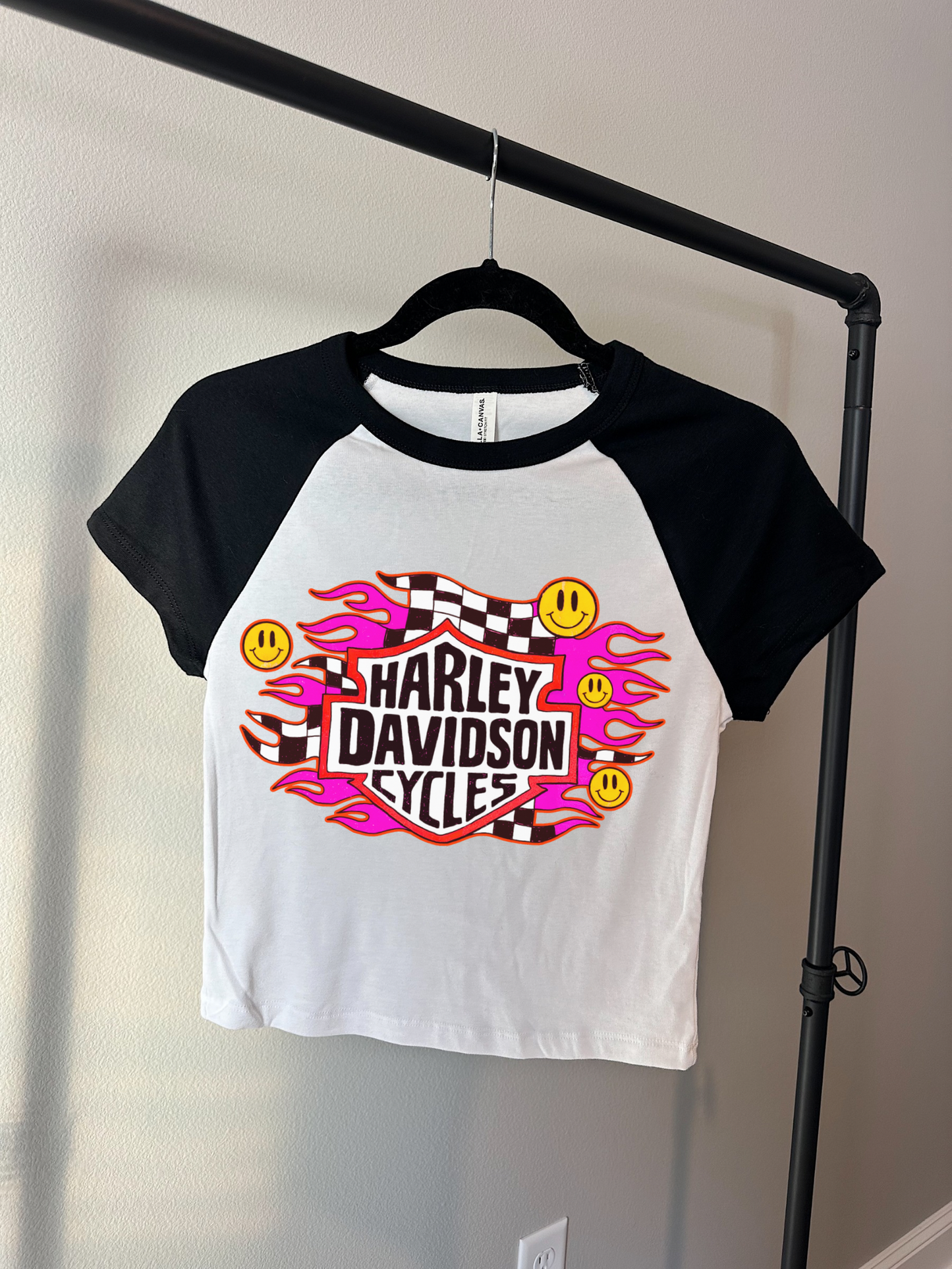 Smiley Face Harley Baby Tee