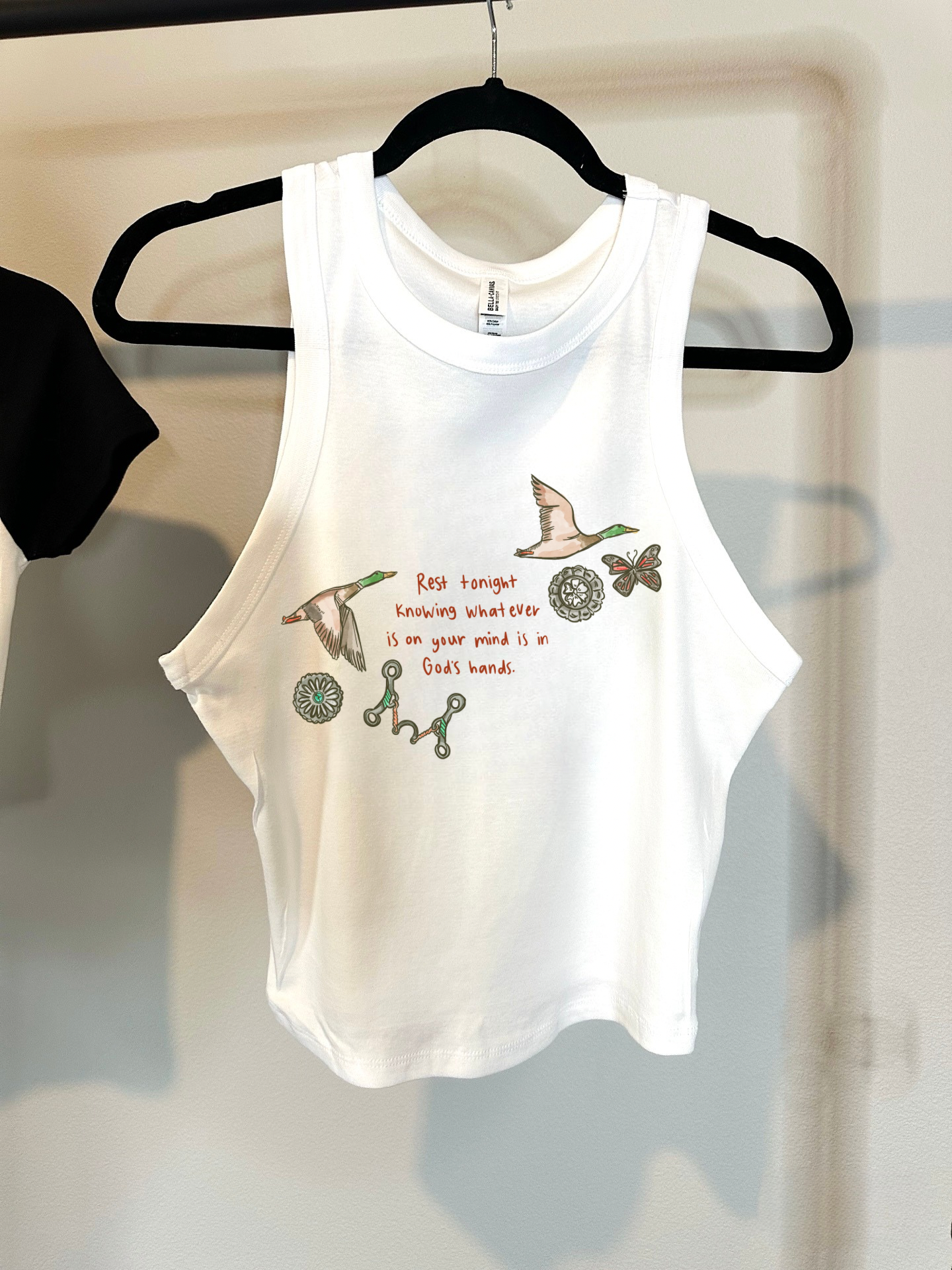 In God’s Hands Cropped Tank