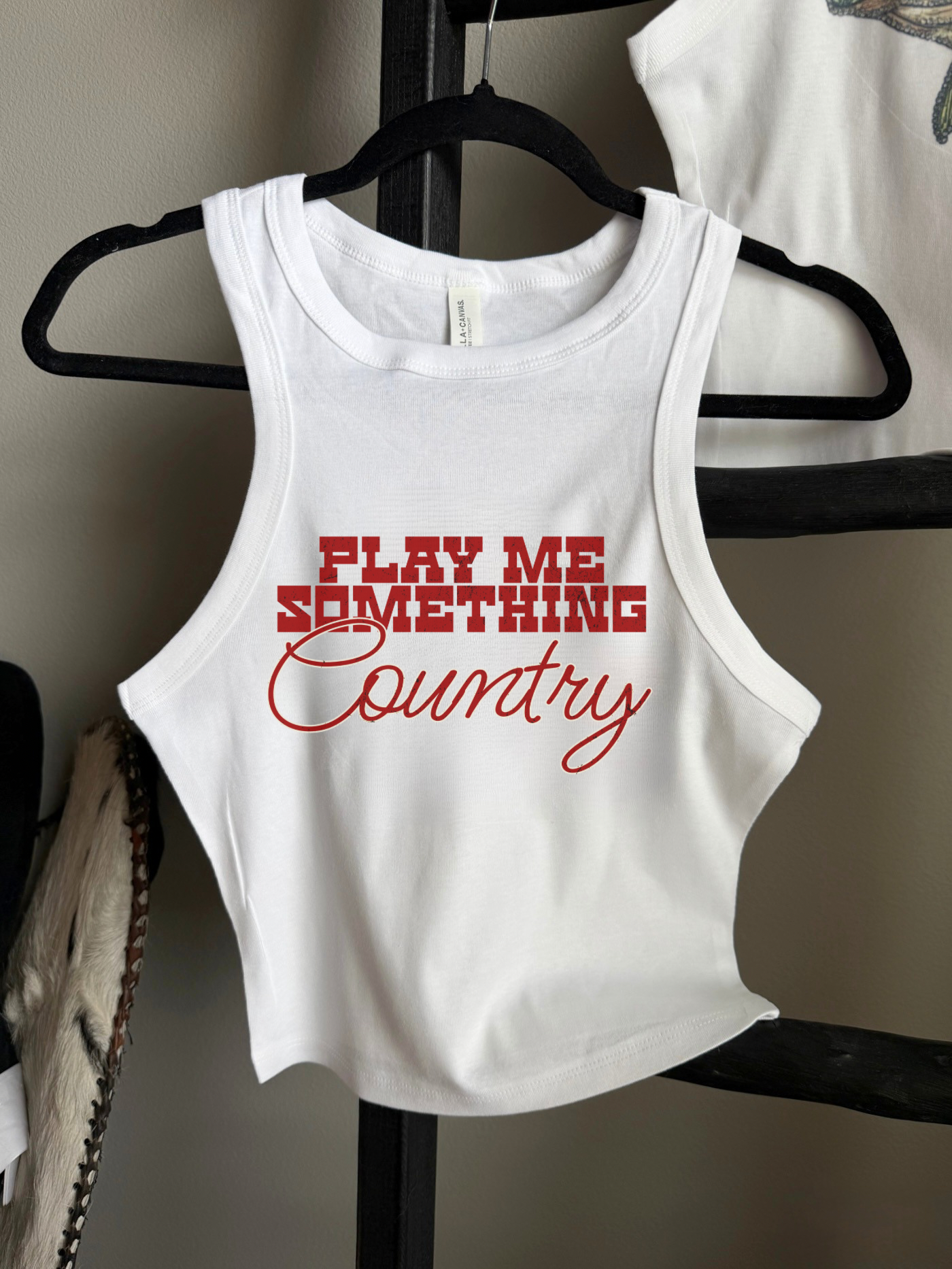 Play Me Something Country Cropped Tank
