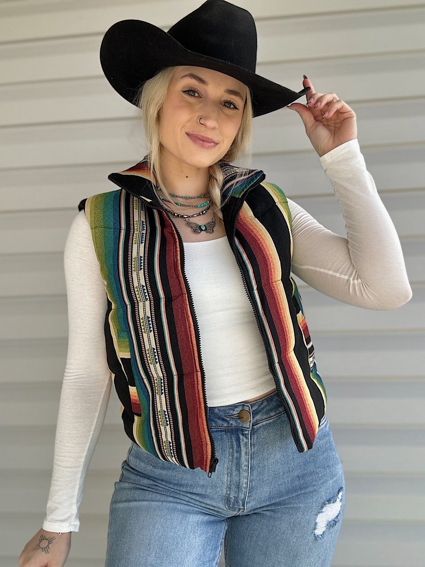 The Serape Puffer Vest
